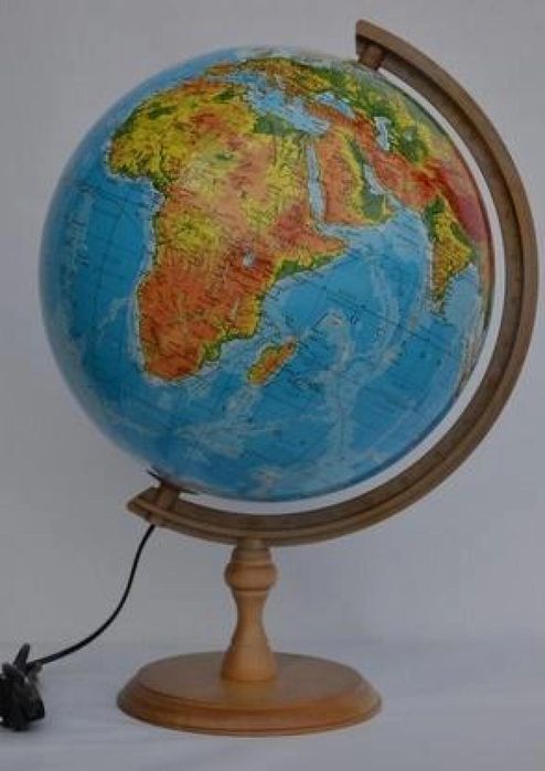 Globus fizyczny podświetlany 32 cm Zachem pudełko,