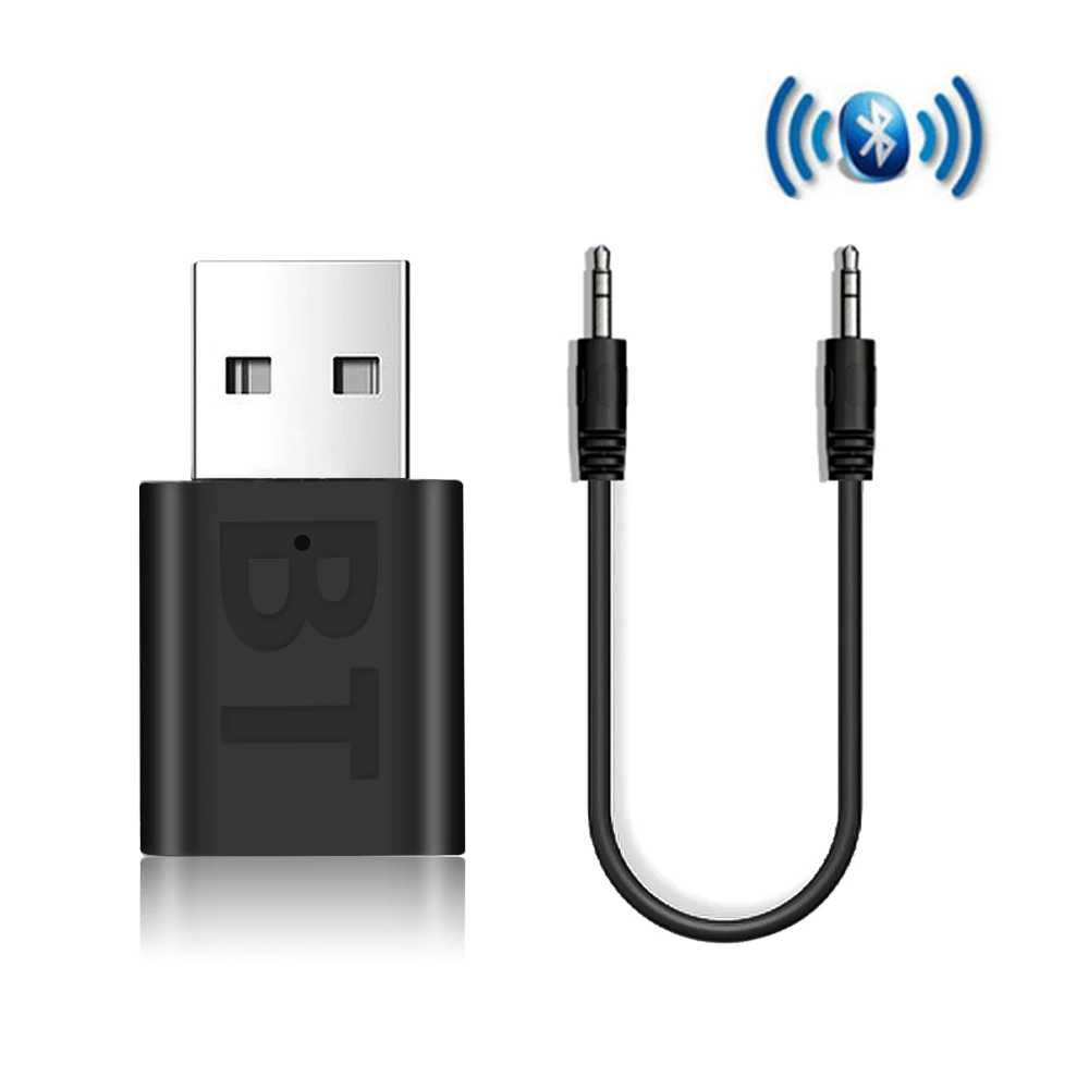 NOVO! Adaptador USB Bluetooth C/ Jack 3,5 Audio - Música S/ Fios