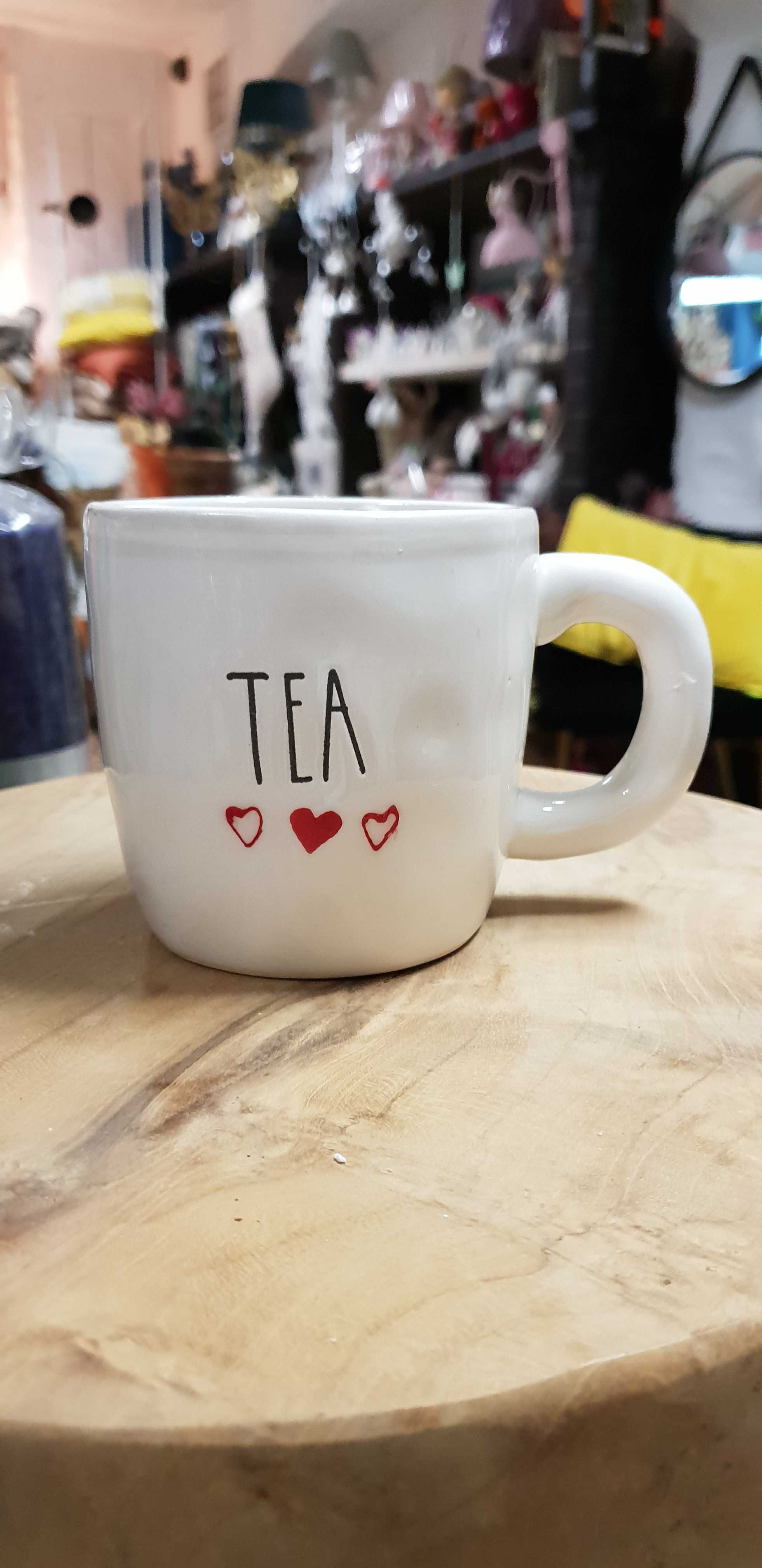 Kubek ceramiczny I love tea duży