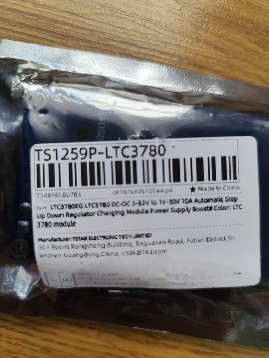 Ltc 3780 modul zasilania regulator