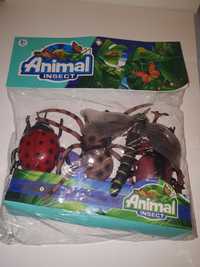 Duże owady 20 cm figurki dla dzieci biedronka pajak waższka