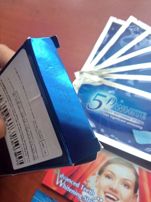 5D White Paski do wybielania zębów Mint Flavor New Nowe Tanio 14 sztuk