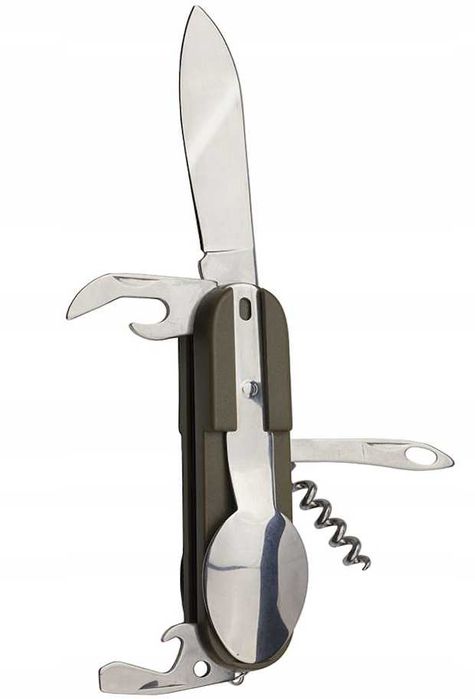Multitool 7w1 Poręczny Niezbędnik Wielonarzędziowy Sztućce Survival