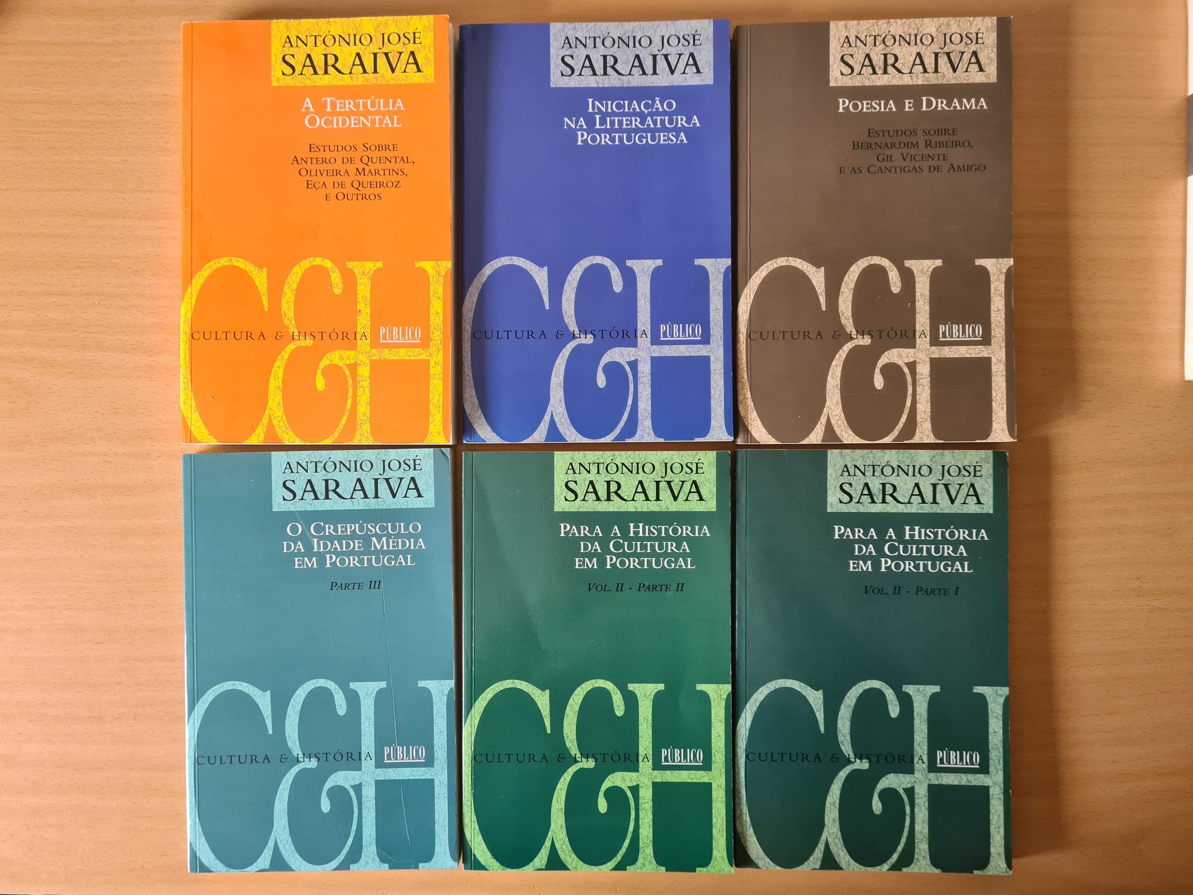 6 livros de António José Saraiva sobre Literatura e Cultura Portuguesa