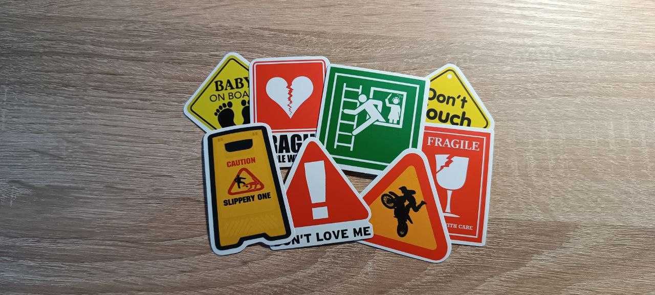 Стікери ''WARNING stickers''