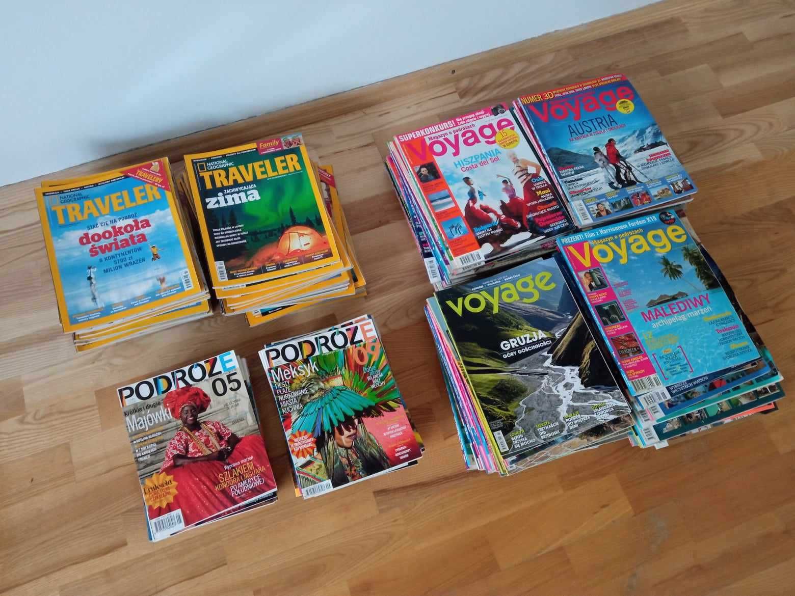 Zbiór magazynów podróżniczych National Geographic, Voyage, Podróże