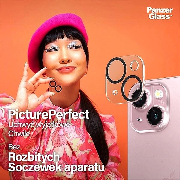 Ochrona aparatu PanzerGlass Picture Perfect na iPhone 15 / 15 Plus - z