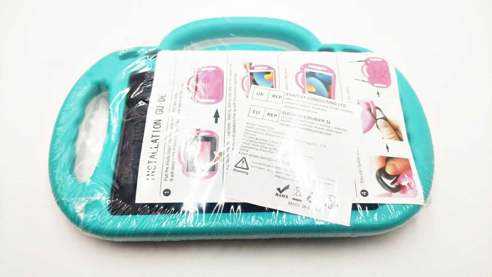Etui na tablet 8/8 Plus Sonlaryin dziecięce EVA stojak turkusowe