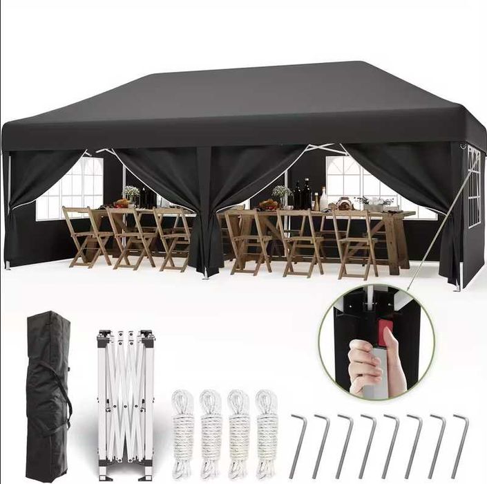 F1182 Tenda 3 x 6 m dobrável e resistente montagem rápida