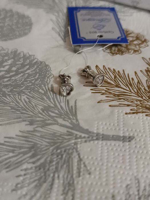Сережки срібні, гвоздики,кульчики