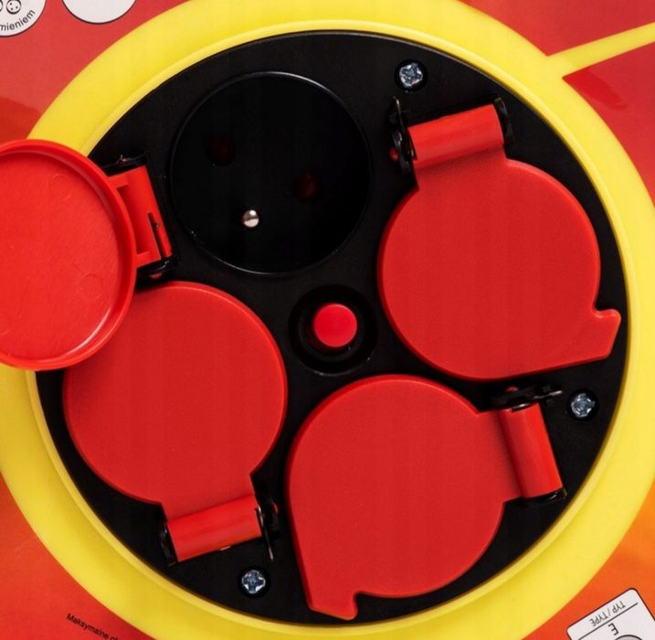 Przedłużacz bębnowy elektryczny 50M 3x2,5mm budowlany wodoodporny