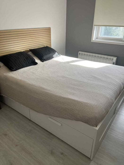 Cama de casa moderna + colchão