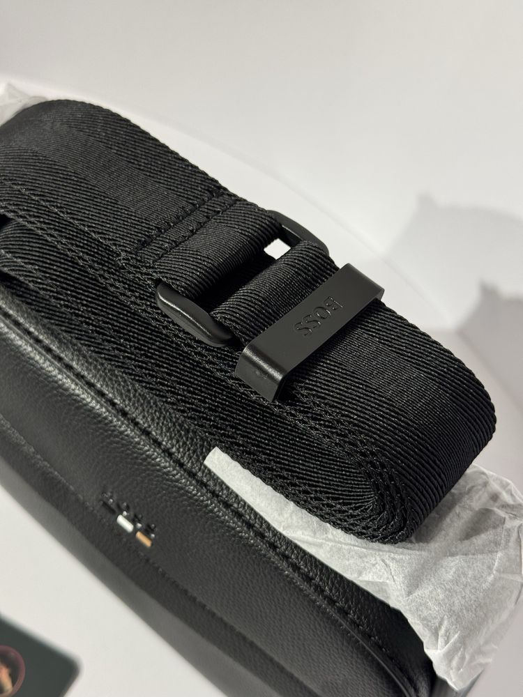 100% ОРИГИНАЛ BOSS Hugo crossbody кросбоди мужская сумка черная