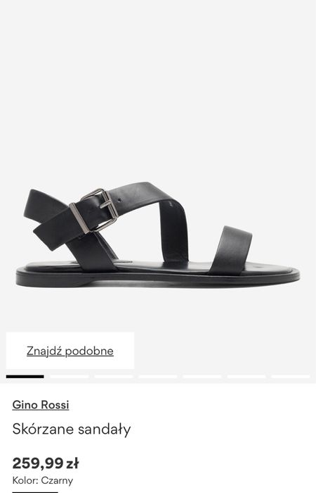 Sandały skórzane r.37 / marki Gino Rossi - nowe z metką