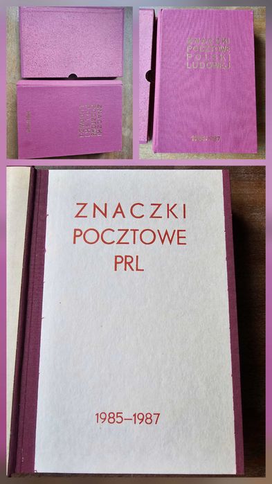Klaser znaczków pocztowych PRL - pełna kolekcja serii