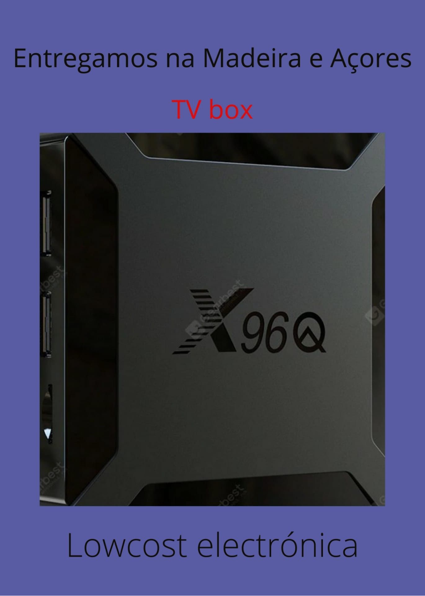 TV box 4K, 2GB/16GB, android nova,com ou sem teclado wireless