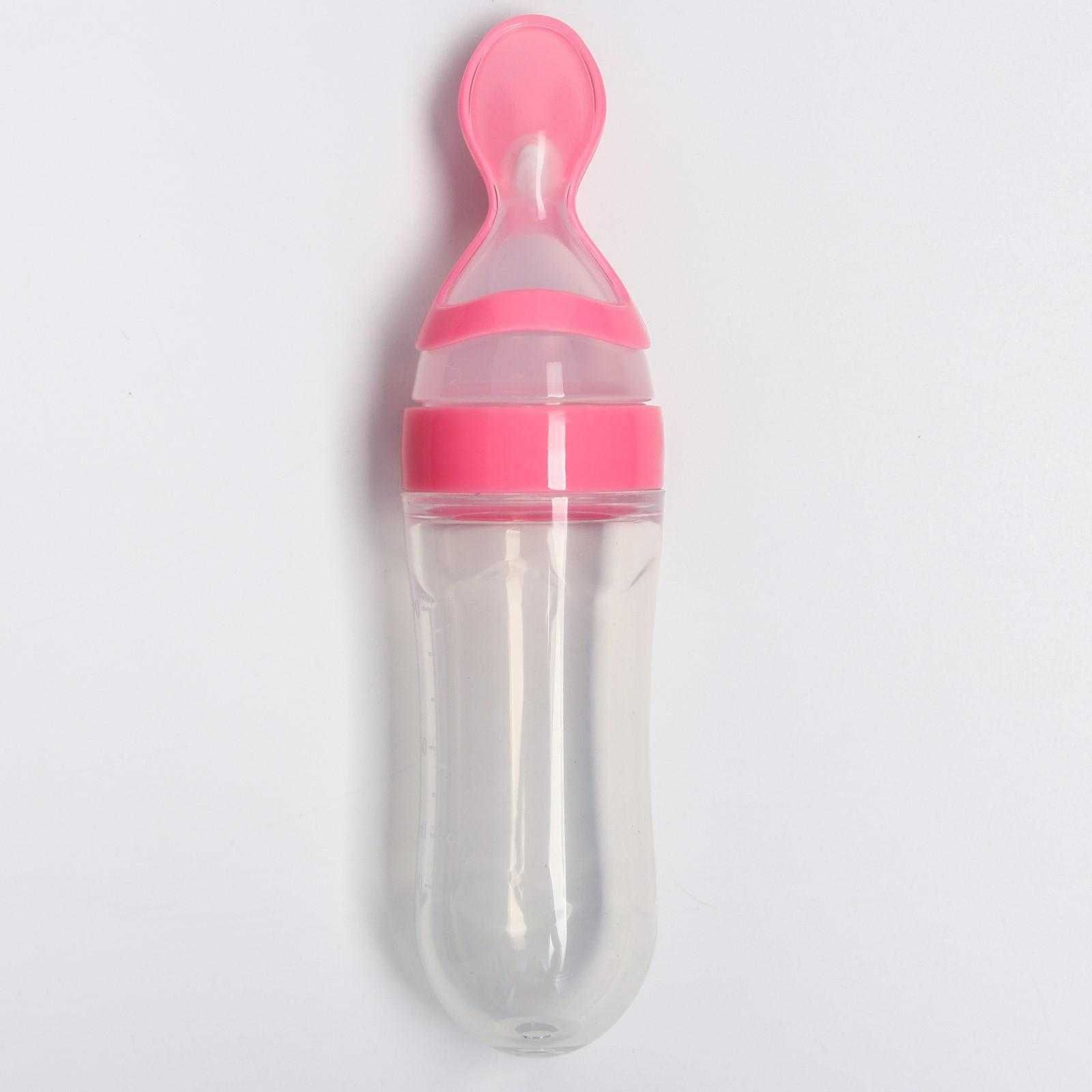 Детская бутылкочка для кормления с ложкой