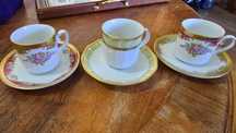 Chávenas Vintage Tirschenreuth Bavaria - Porcelana Alemã de Luxo