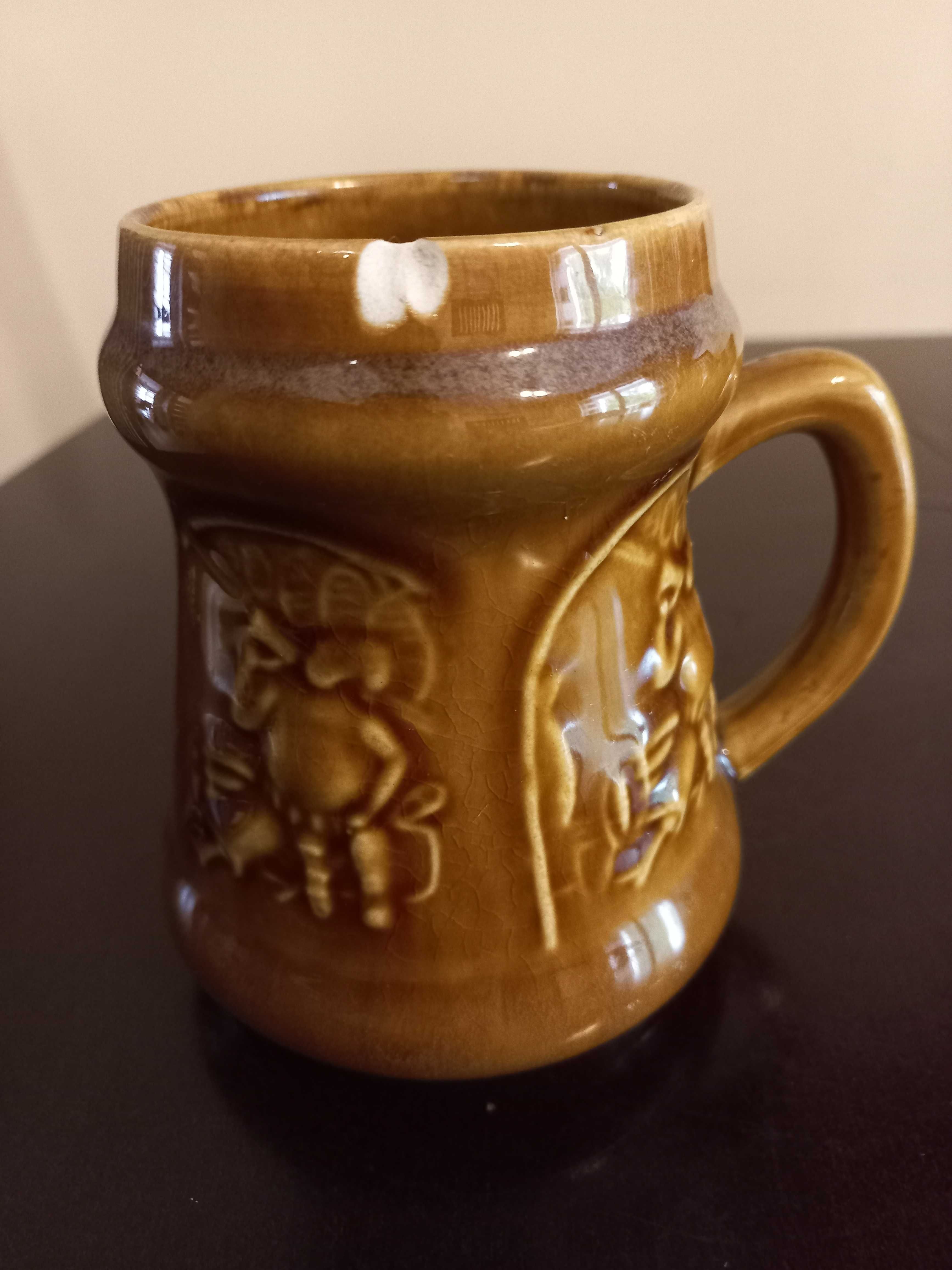 Kufle Mirostowice porcelana porcelit PRL Retro 5 sztuk różne kolory