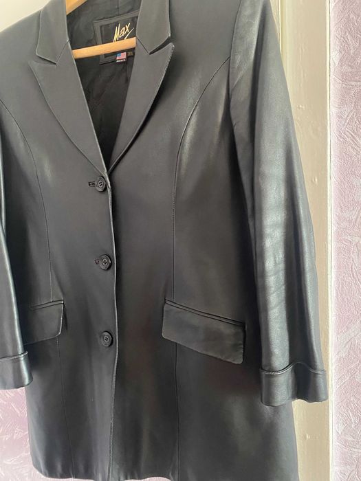 Пиджак кожаный женский, р.50 -52.