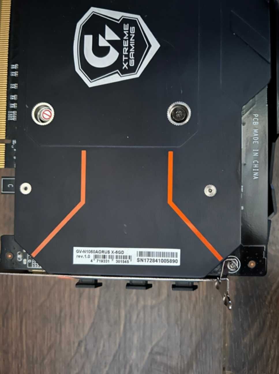 Відеокарта Gigabyte GTX 1060 6GB Aorus