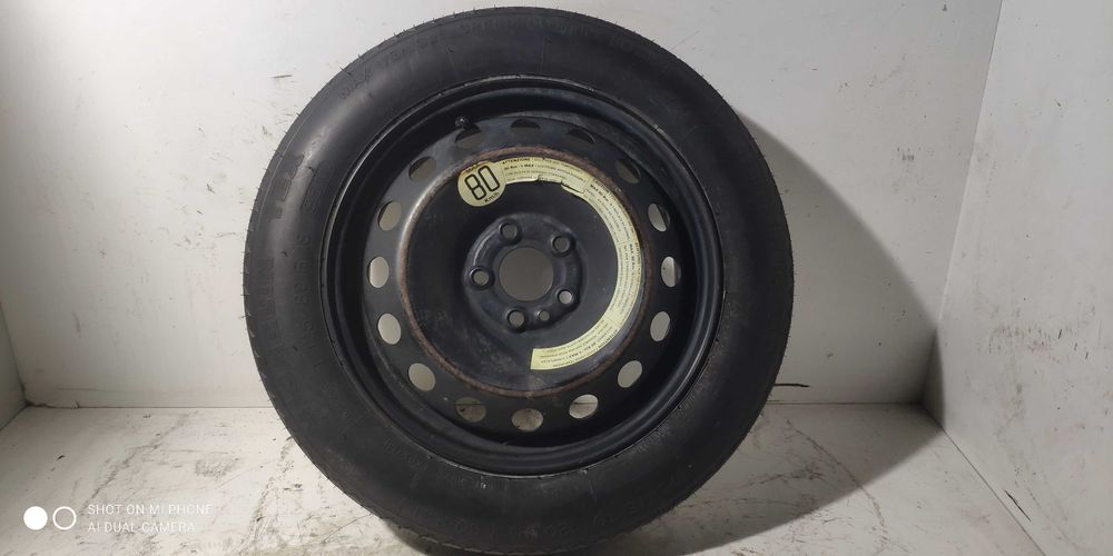 Koło zapasowe 5x98 FIAT dojazdowe 125/80R15 95M MICHELIN zapas TEX
