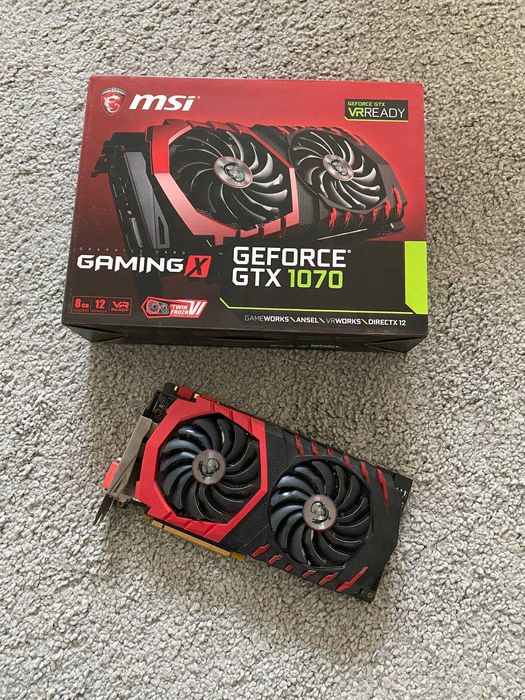 Відеокарта MSI GTX 1070 Gaming X