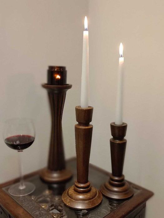 Świecznik Boho, rękodzieło z Saharanpur, 20 cm