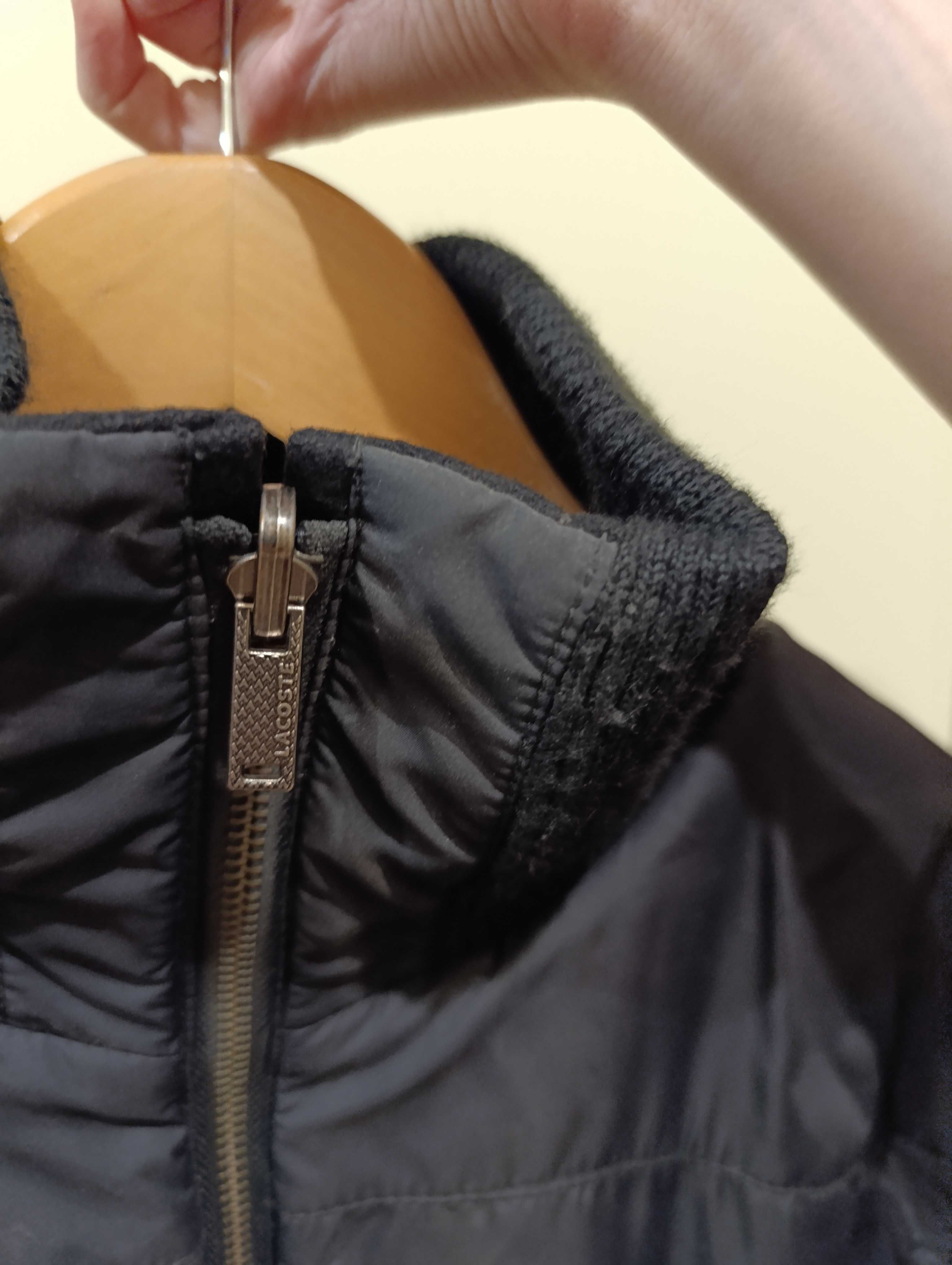 Куртка Lacoste чоловіча оригінал двостороння М-size.пару раз одіта .