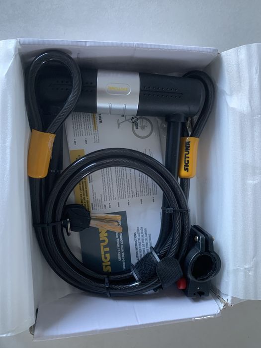 Cadeado “SIGTUNA”, Serie U / Modelo Wodan 16mm U-Lock com Flex Cable