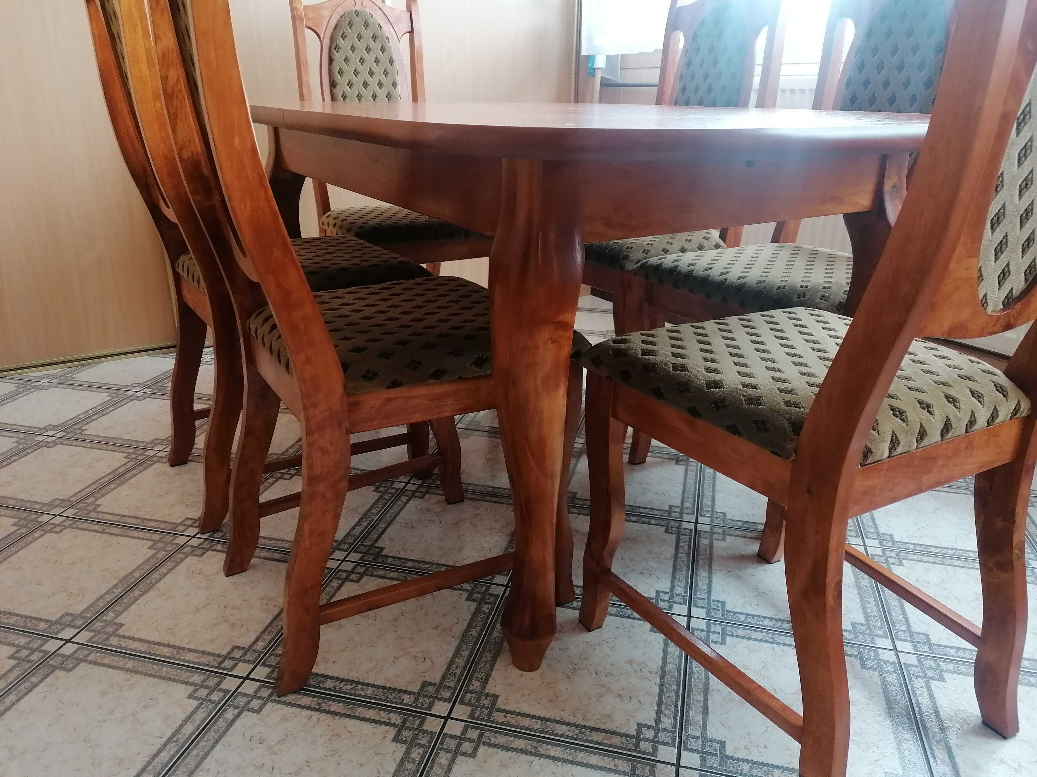Stół z krzesłami , zestaw.