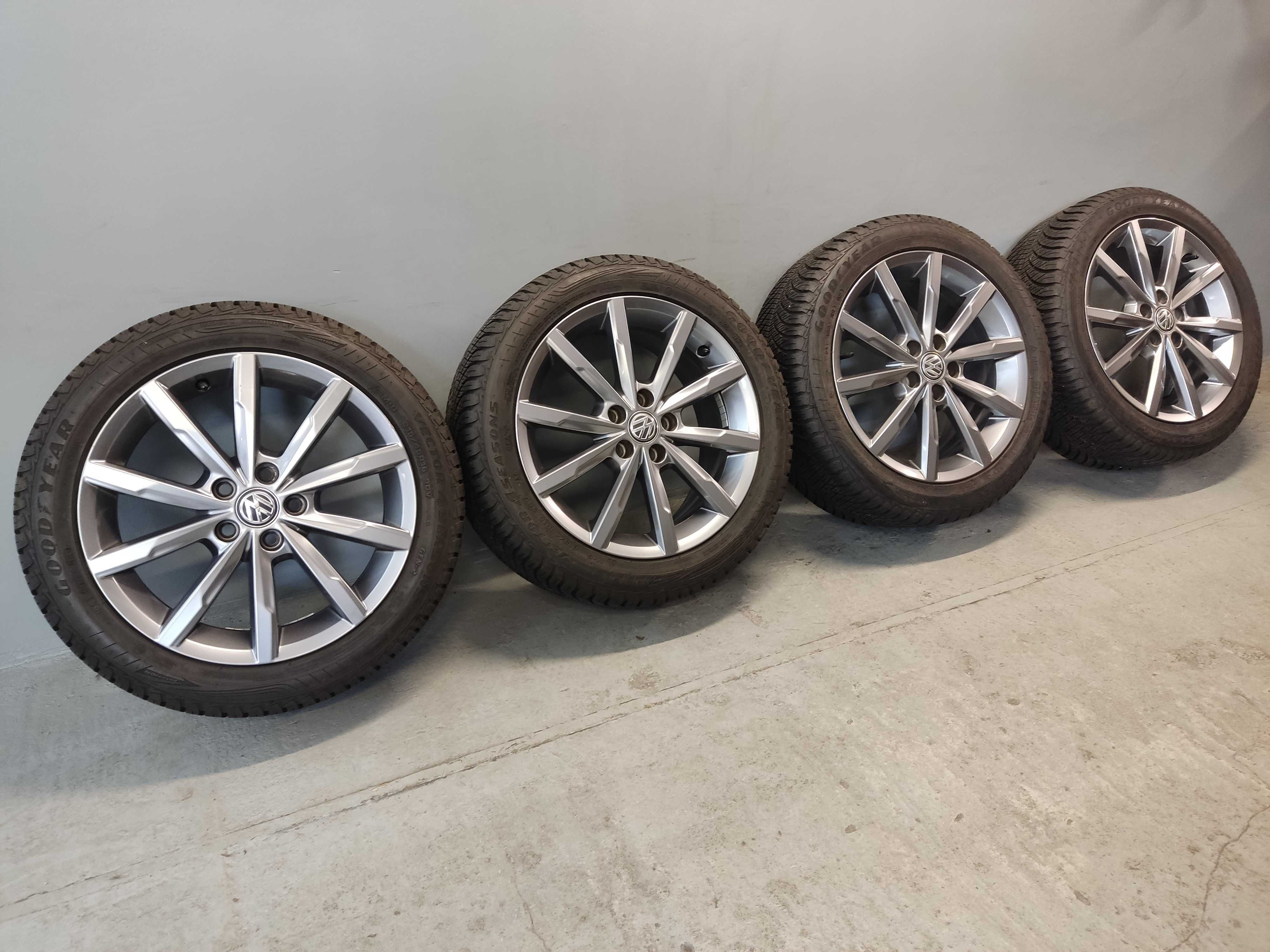 Koła alu 16 Volkswagen VW Polo R-Line, 5x100, 215/45R16, 2022 rok, ori