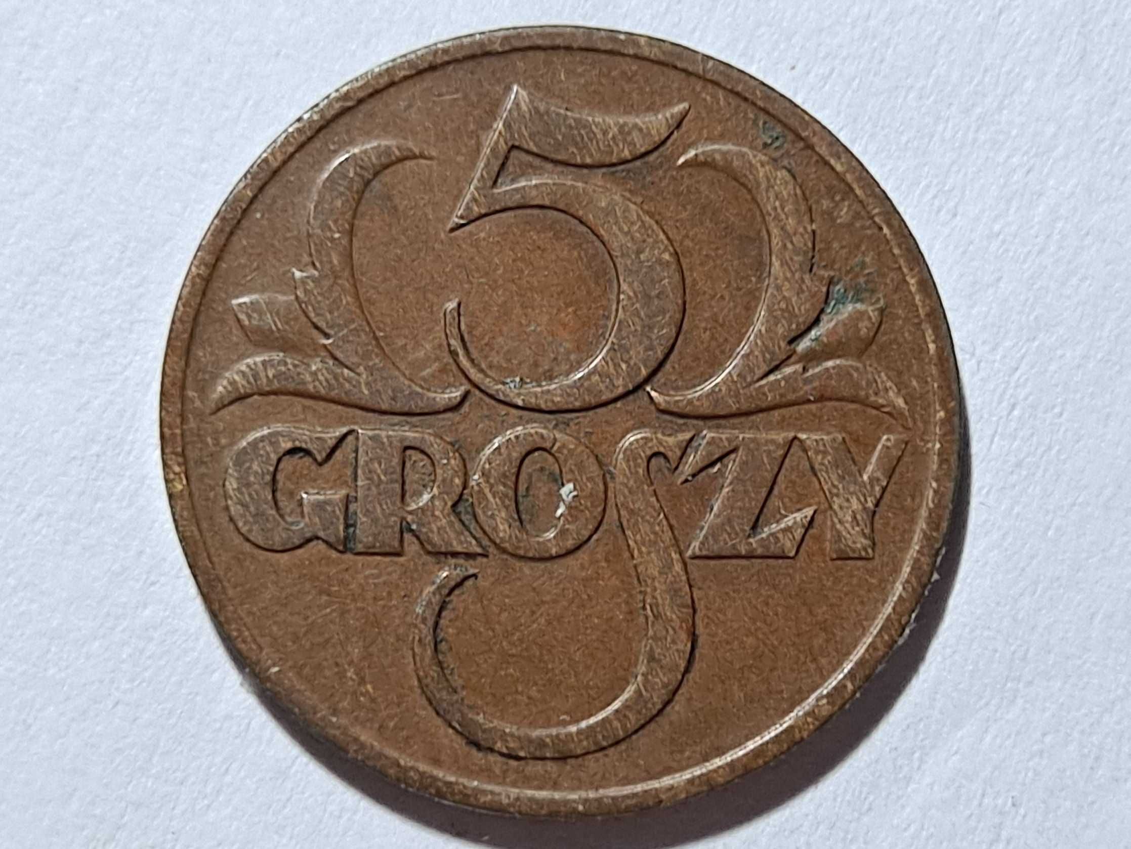 moneta - 5 Groszy - (Polska) II Rzeczpospolita - 1935 r.