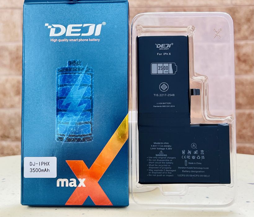 Акумулятор iPhone X Посилений ! 3500 mAh Deji Всі Моделі в Наявності !
