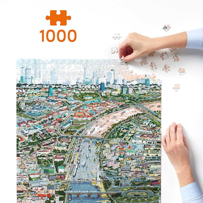 CZUCZU PUZZLOVE Miasto Warszawa 1000 elementów CZU CZU