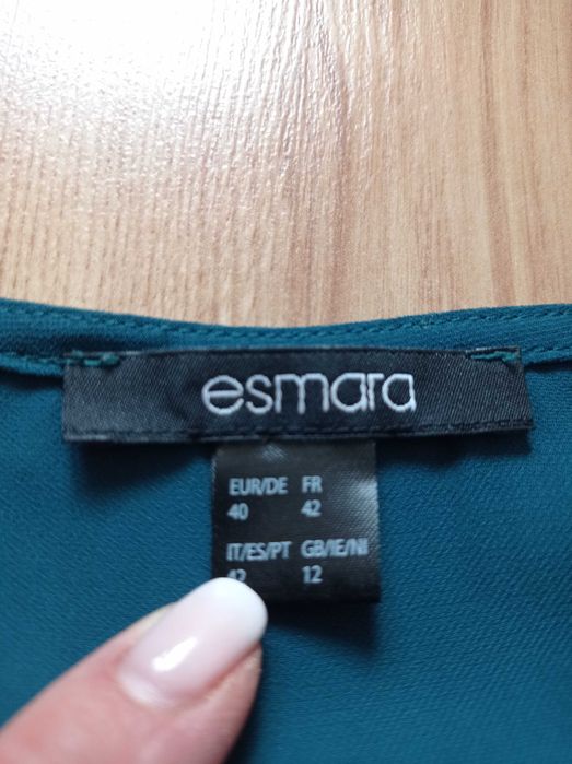 Bluzka ciążowa Esmara zieleń butelkowa 40/42