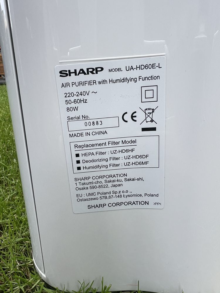 Nawilżacz powietrza SHARP UA-HD60E-L