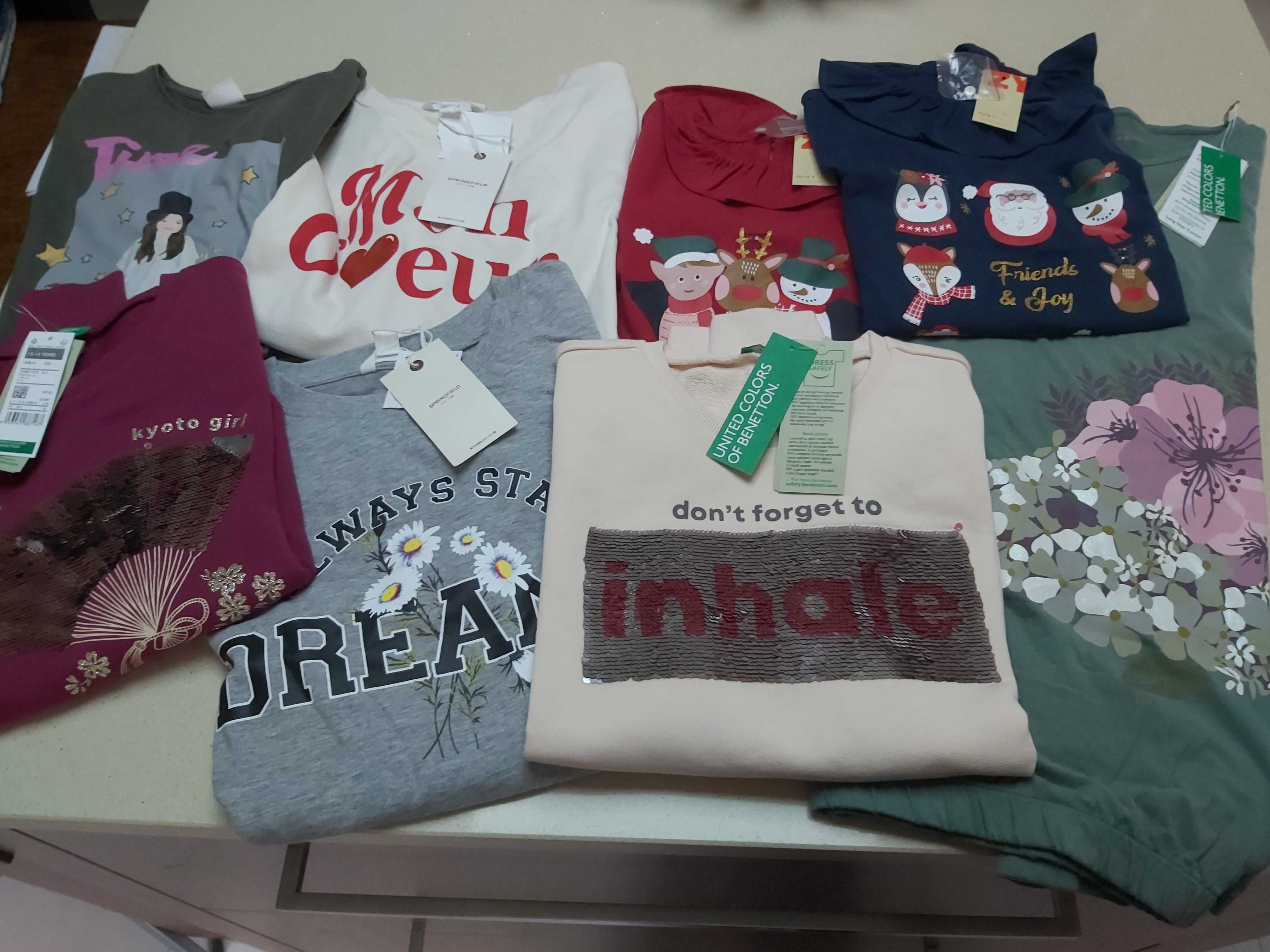 Sweats novas com etiqueta para menina TAM 13-14 anos 4€ cada peça