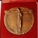 Medalha de Bronze Cristo Jubileu Diocese em Estojo por JOSÉ RODRIGUES