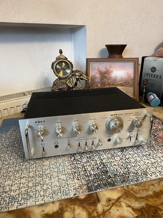 Вінтажний Стерео Підсилювач Frey 9303 / Японія / Два фонокоректора