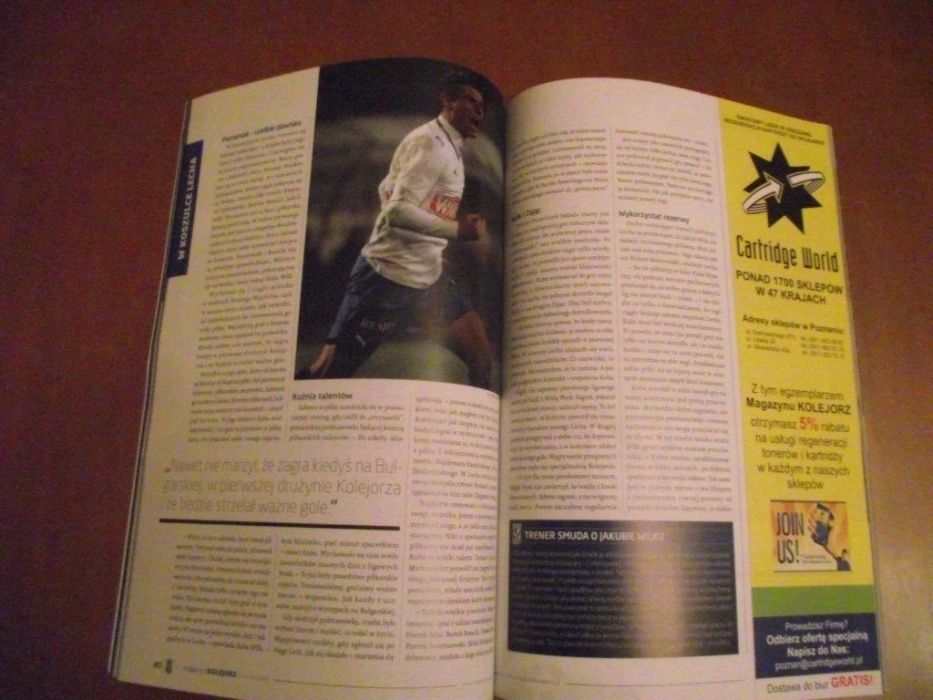 Lech Poznań - Magazyn Kolejorz nr 2 z 2009 Lewandowski, Wilk, Anioła