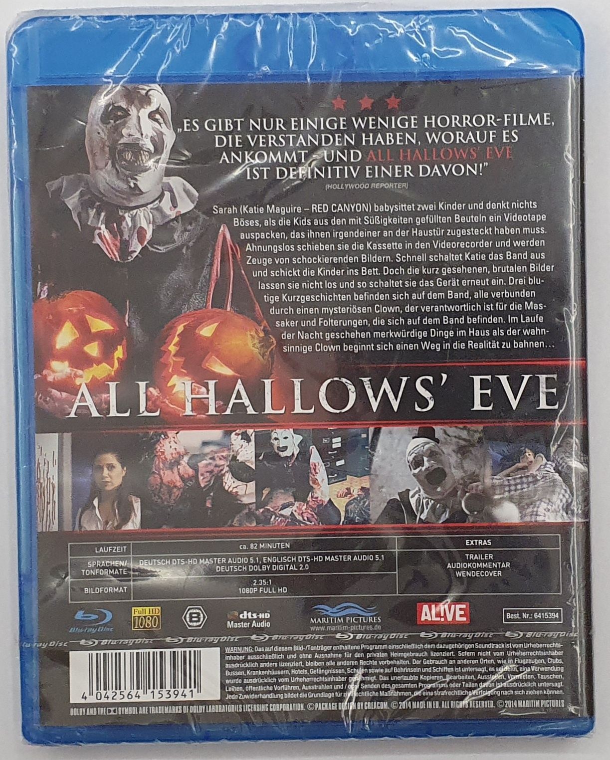 Terrifier "Cukierek albo psikus"  "All Hallows' Eve" Blu-Ray bez PL