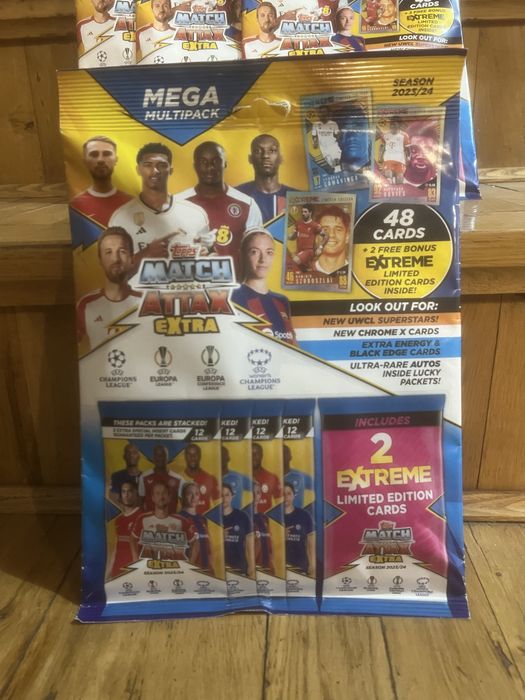 Karty piłkarskie Topps Match Attax Extra 50 sztuk 24/25 nowe / LIMITED