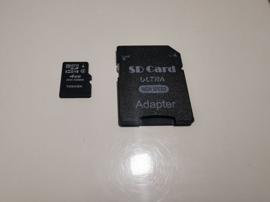 Karta pamięci Toshiba micro sd 4 GB adapter