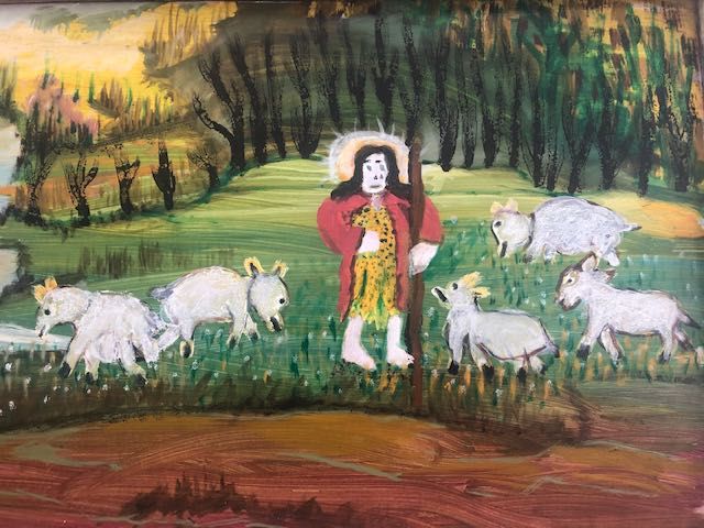 Dionizy Purta Obraz 74x47 Art Brut Sztuka Naiwna