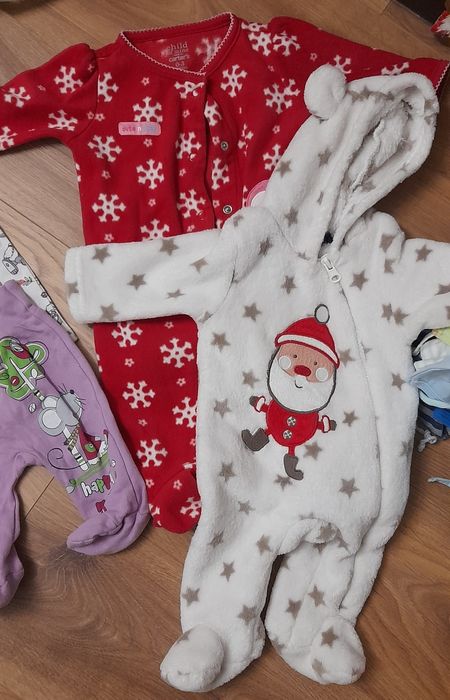 Ubranka dla dziewczynki r.56, 10 szt