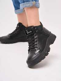 Черевики lonza чорні жіночі, взуття демісезон
