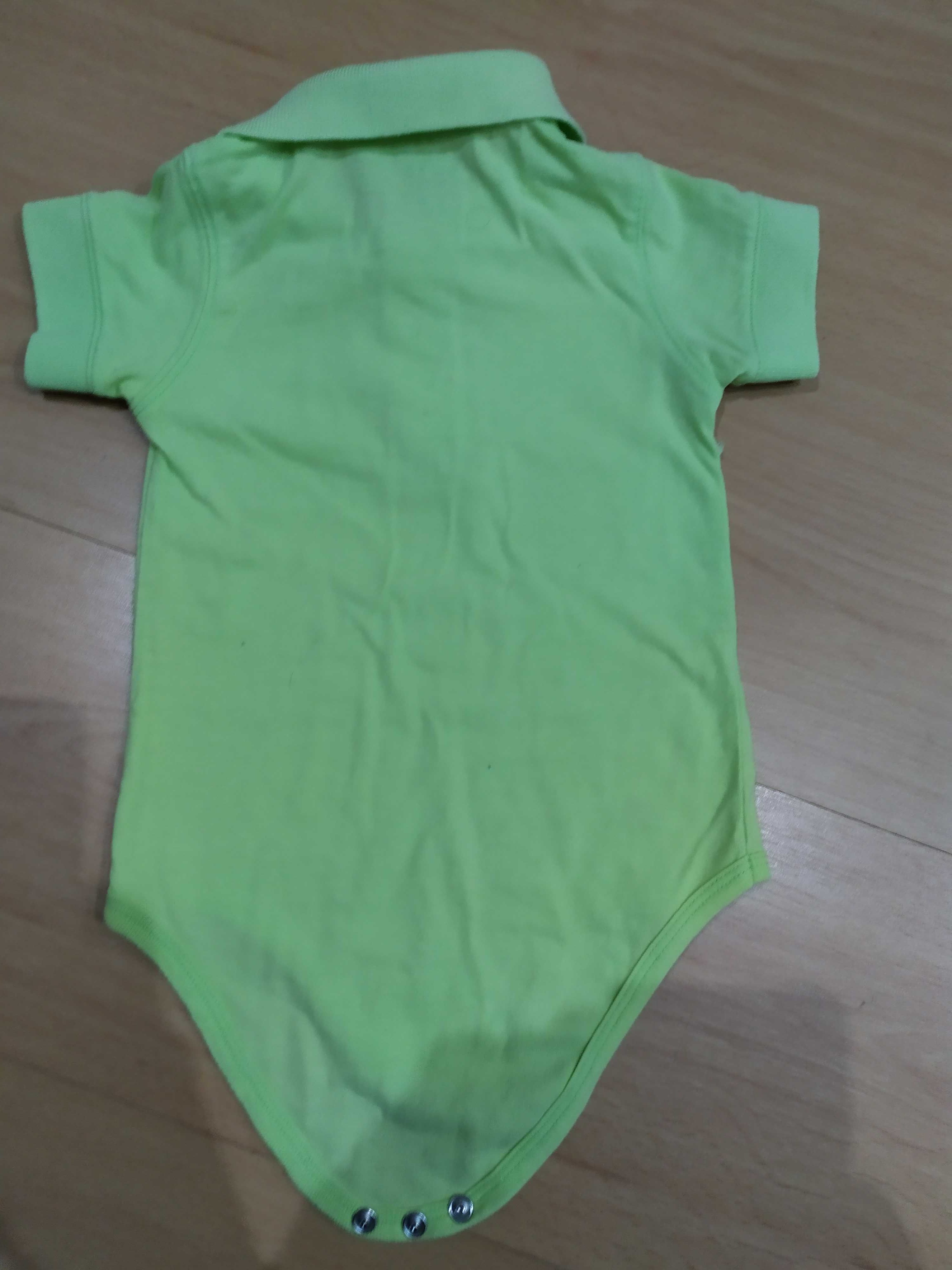 Conjunto de pólo e t-shirt - 6 a 9 meses