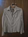 Camisa riscas manga comprida