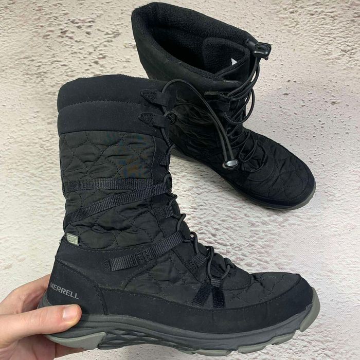 зимові утеплені кросівки хайтопи merrell approach mid lace goretex